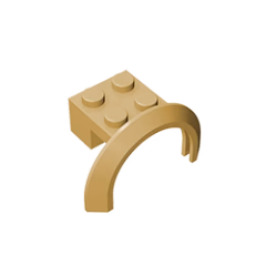 GOBRICKS GDS-1318 Mudguard 4 x 2 1/2 x 1 2/3 with Arch Round - YWOBB