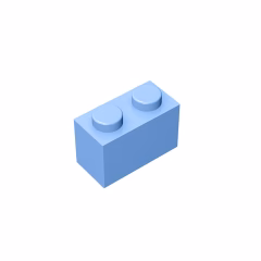 GOBRICKS GDS-532 Brick 1 x 2 - YWOBB