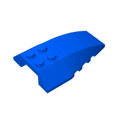 GOBRICKS GDS-898 Wedge 6 x 4 Triple Curved - YWOBB