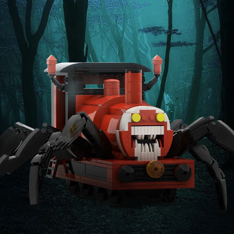 GOBRICKS MOC A0374Y01 Charles the Little Train of Horror (big money) - YWOBB