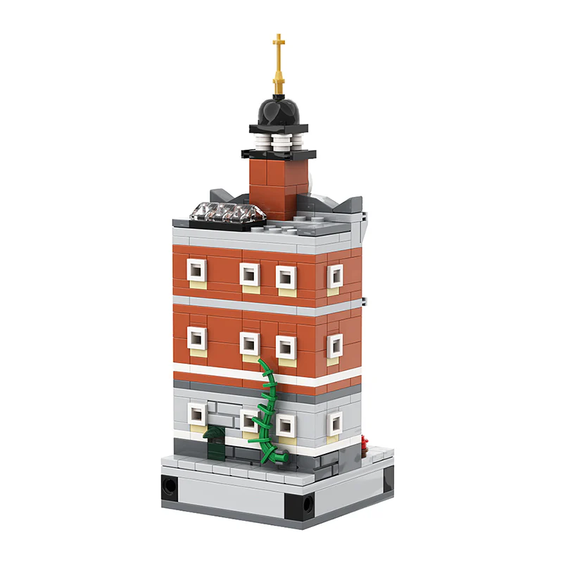 GOBRICKS MOC 145902 Microscale Town Hall 8x8 - YWOBB