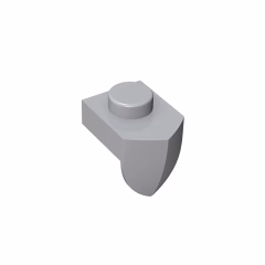 GOBRICKS GDS-869 Modified 1 x 1 with Tooth Vertical - YWOBB