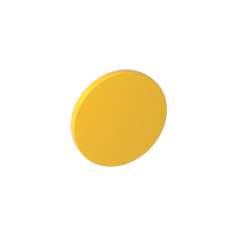 GOBRICKS GDS-2122 Road Sign 2 x 2 Round with Clip - YWOBB