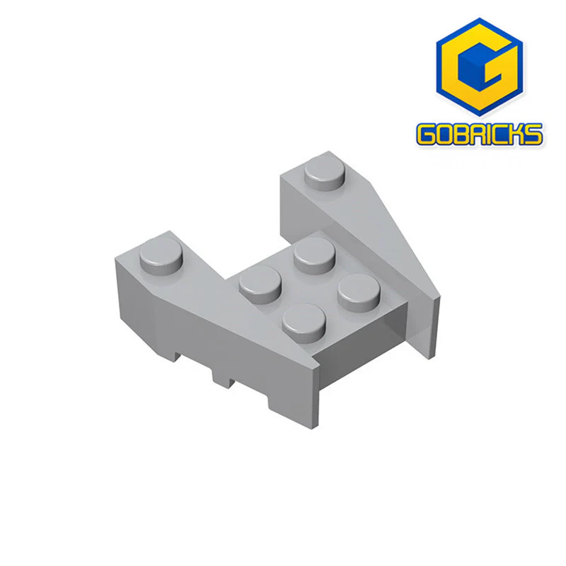 GOBRICKS GDS-947 Wedge 3 x 4 with Stud Notches - YWOBB