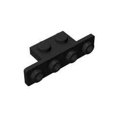 GOBRICKS GDS-638 Bracket 1 x 2 - 1 x 4 with Rounded Corners - YWOBB