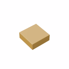 GOBRICKS GDS-613 Tile 1 x 1 - YWOBB