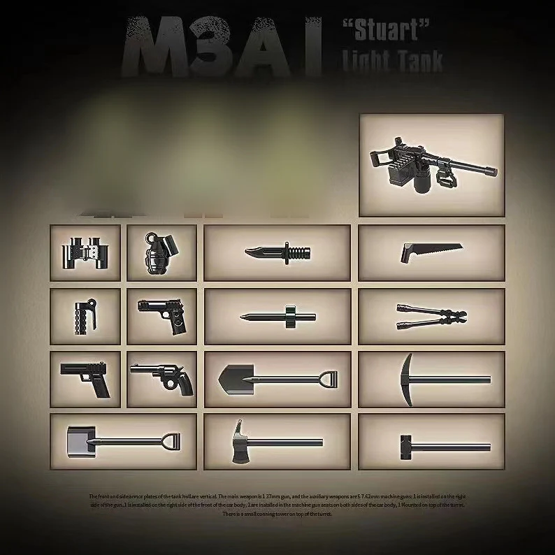 QuanGuan 100103 M3 Stuart Light Tank - YWOBB