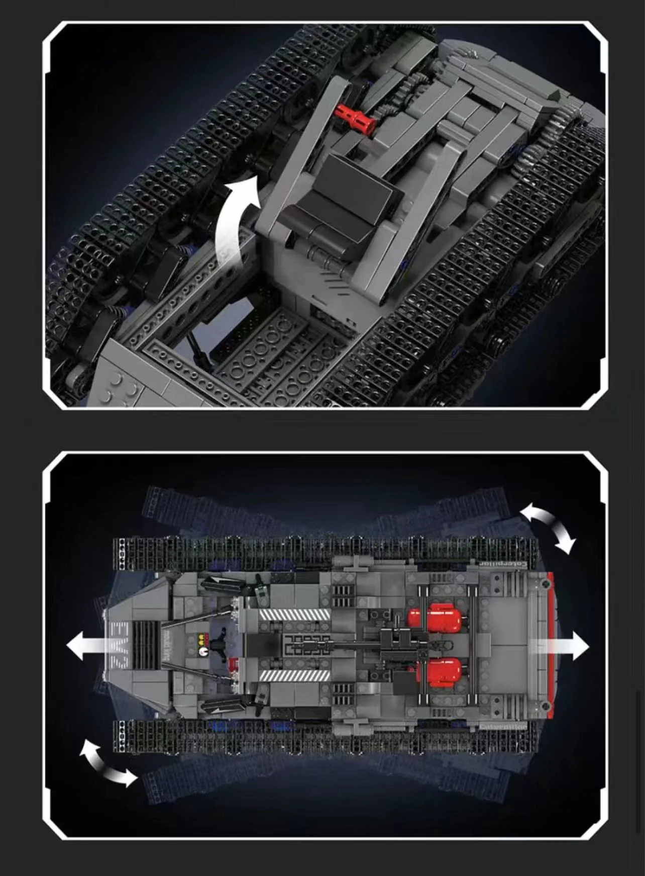 Mould King 20030 EV2 all-terrain crawler vehicle - YWOBB