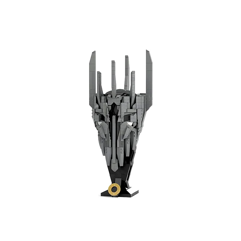 GOBRICKS MOC 179387 LOTR Sauron Helmet - YWOBB