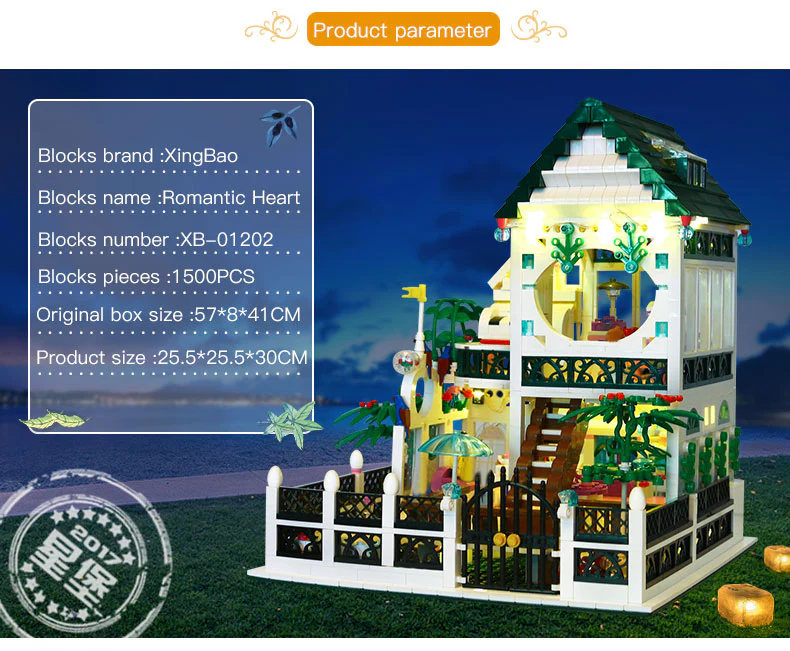 XINGBAO XB-01202 The New Romantic Heart - YWOBB