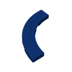 GOBRICKS GDS-1276 Round Corner 4 x 4 Macaroni Wide - YWOBB