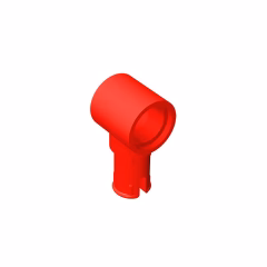 GOBRICKS GDS-925 Pin with Friction Ridges Lengthwise and Pin Hole - YWOBB