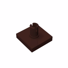 GOBRICKS GDS-932 Tile, Modified 2 x 2 with Pin - YWOBB