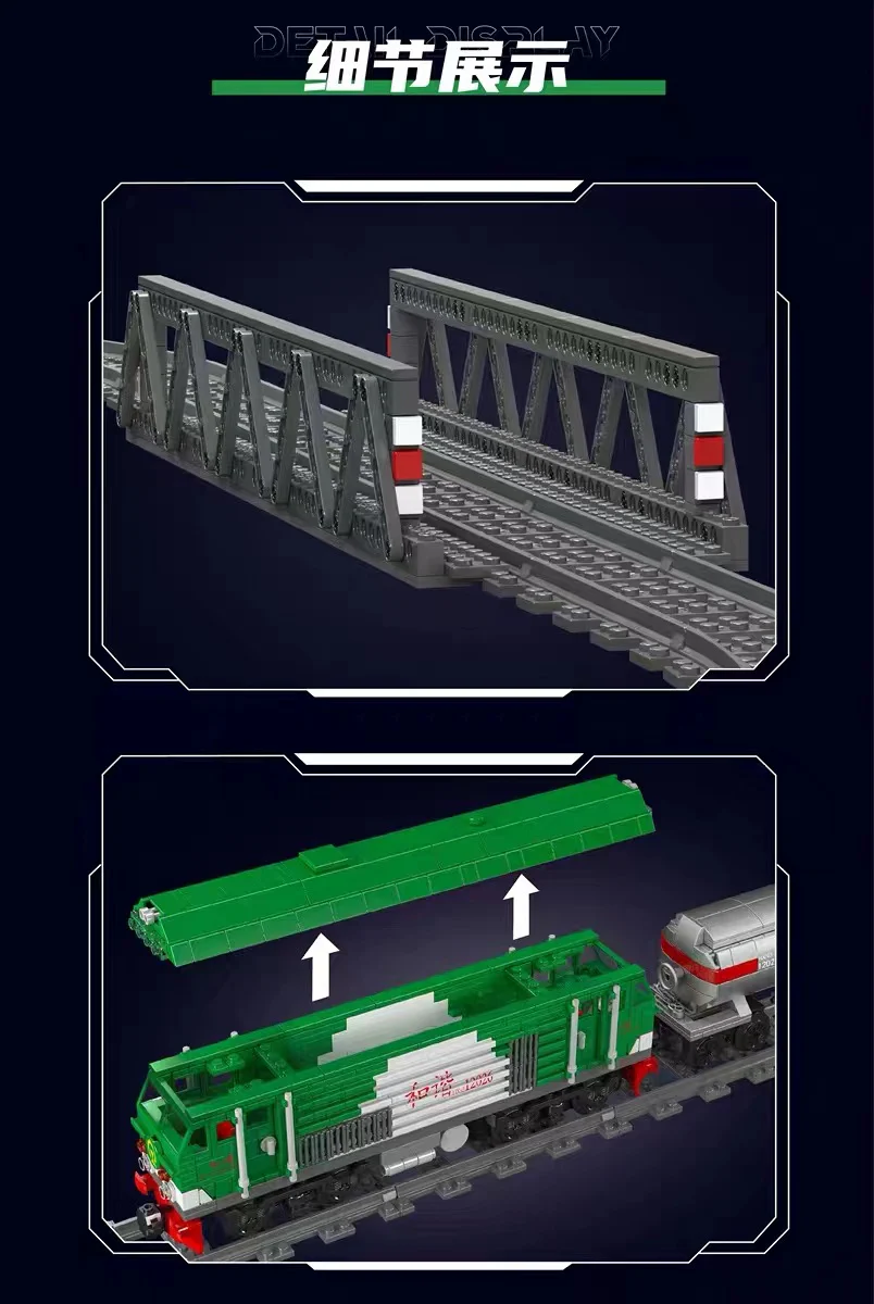 Mould King 12026 HXN 3 Diesel Locomotive - YWOBB