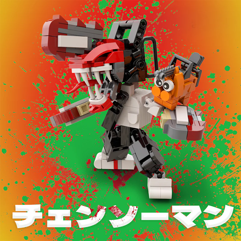 MOC C9206 Chainsaw Man (Denji and Bochita) - YWOBB