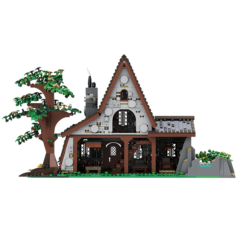 GOBRICKS MOC A1021 witch house - YWOBB