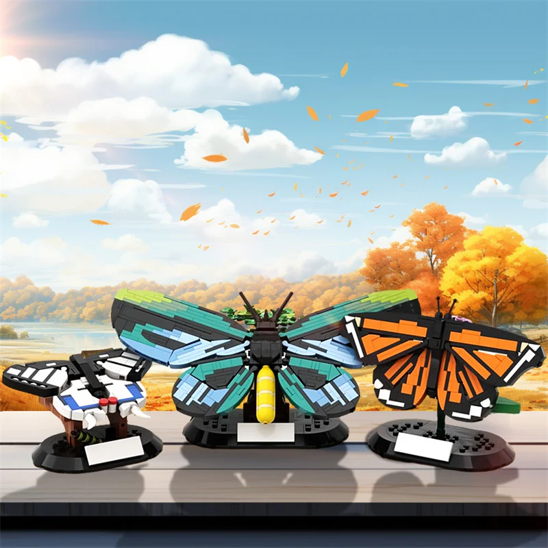 GOBRICKS MOC 140287 Iconic Butterflies - YWOBB