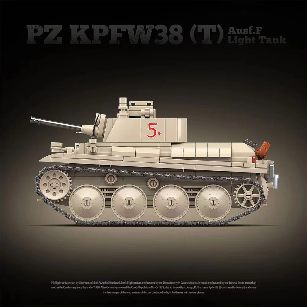 Quan Guan 100285 PZ KPFW38(T) Ausf.F Light Tank - YWOBB