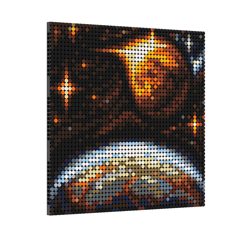 GOBRICKS MOC A0321Y03 Space Canvas - Sunset - YWOBB