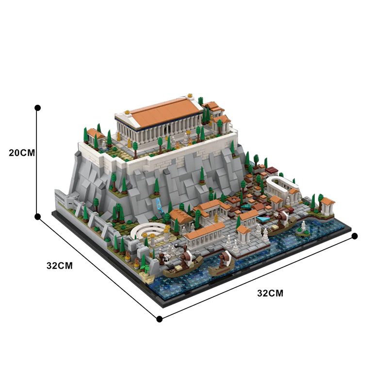 GOBRICKS MOC 117805 Acropolis of Athens - YWOBB