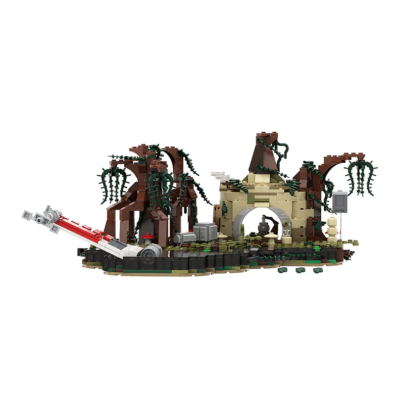 GOBRICKS MOC 19522 Dagobah playset - YWOBB
