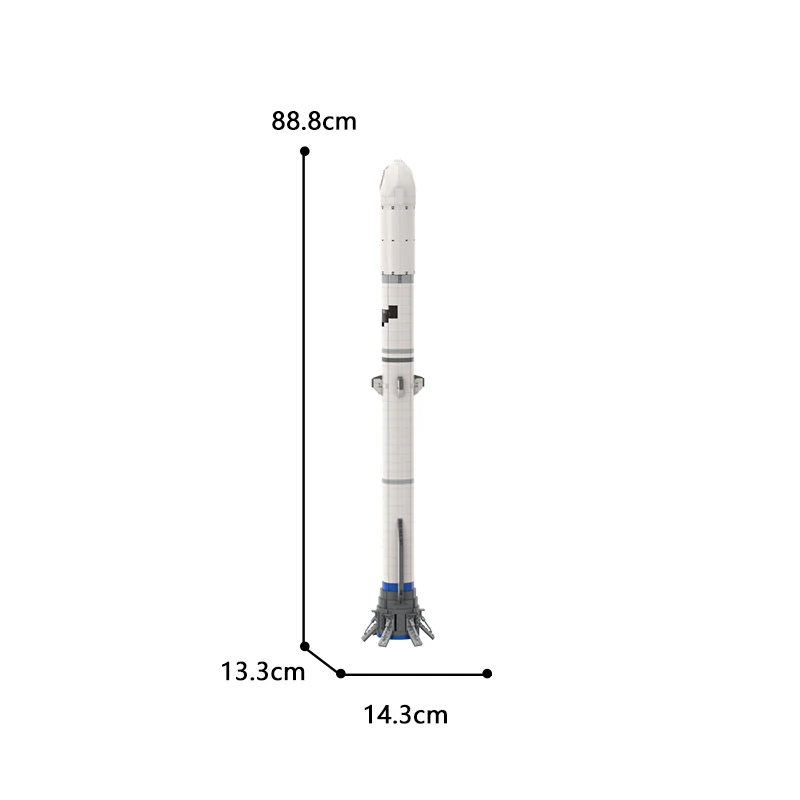 MOC C7461 Blue Origin New Glenn (1:110 Saturn V scale) - YWOBB