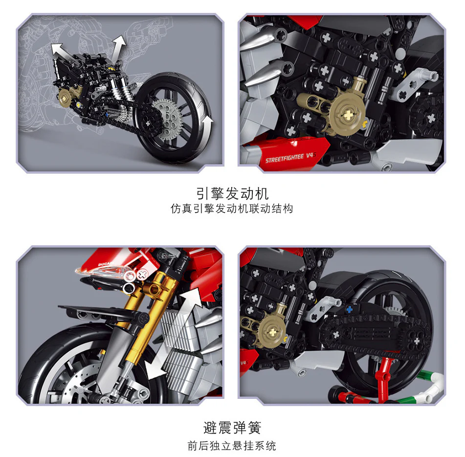 RAEL 50051 Ducati High-Tech Racing Motorcycle - YWOBB