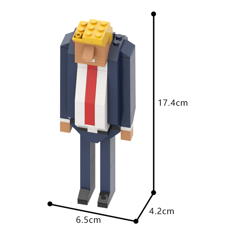GOBRICKS MOC A1472Y02 Trump shooting version - YWOBB