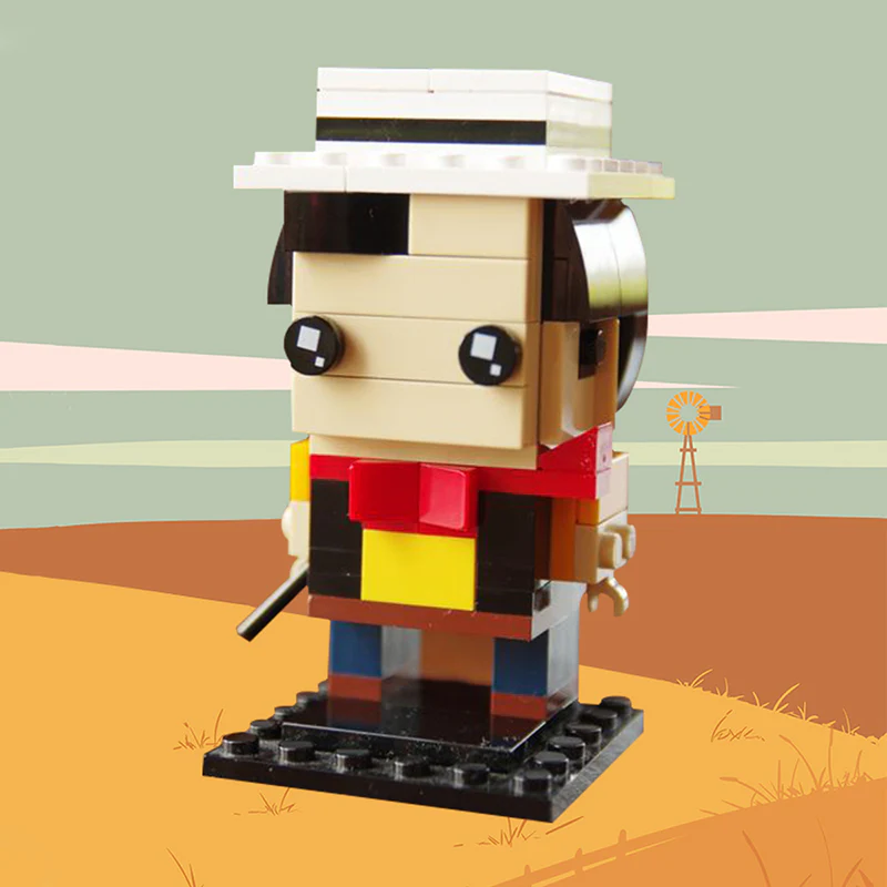 GOBRICKS MOC 49594 lucky Luke - YWOBB