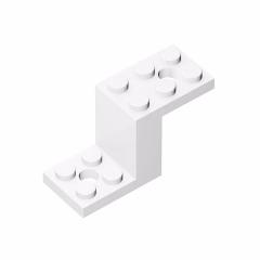 GOBRICKS GDS-1129 Bracket 5 x 2 x 2 1/3 with 2 Holes and Bottom Stud Holder - YWOBB