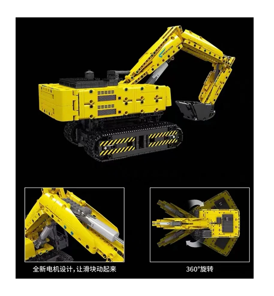 Mould King 15061 Mechanical Digger - YWOBB