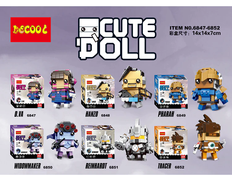 DECOOL 6847-6858 Overwatch Fighers - YWOBB