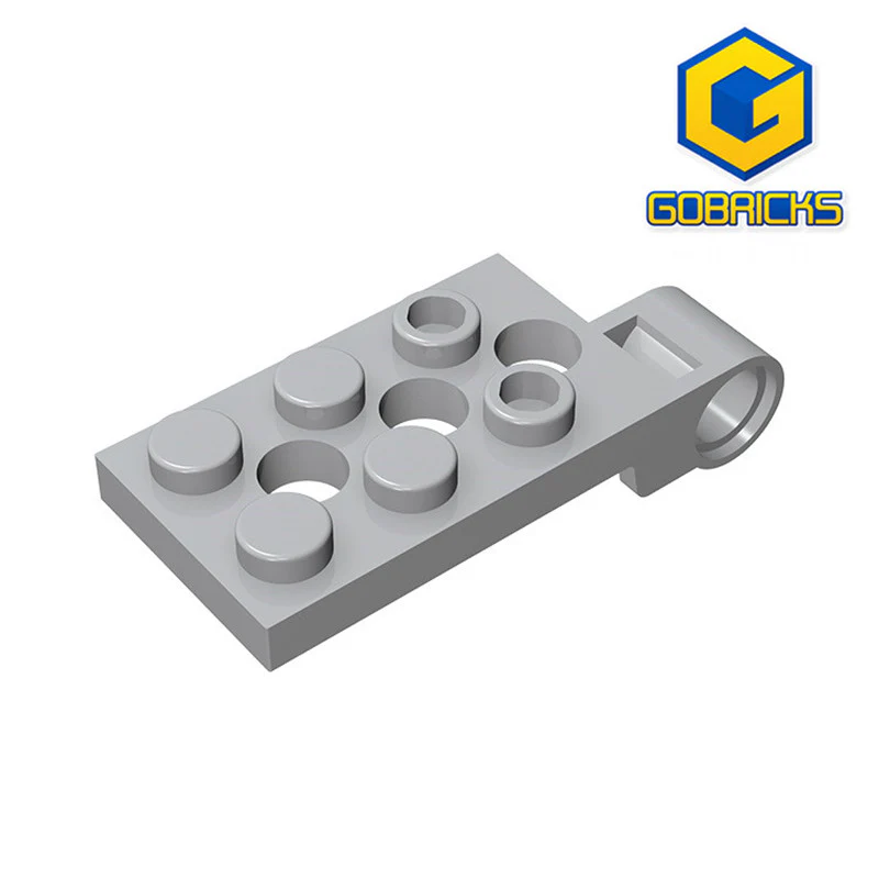 GOBRICKS GDS-853 Hinge Plate 2 x 4 with Pin Hole and 3 Holes - Top - YWOBB