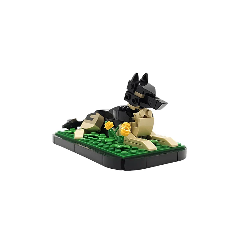 GOBRICKS MOC 185618 Sasha German Shepherd - YWOBB