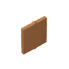 GOBRICKS GDS-791 Glass for Window 1 x 2 x 2 Flat Front - YWOBB