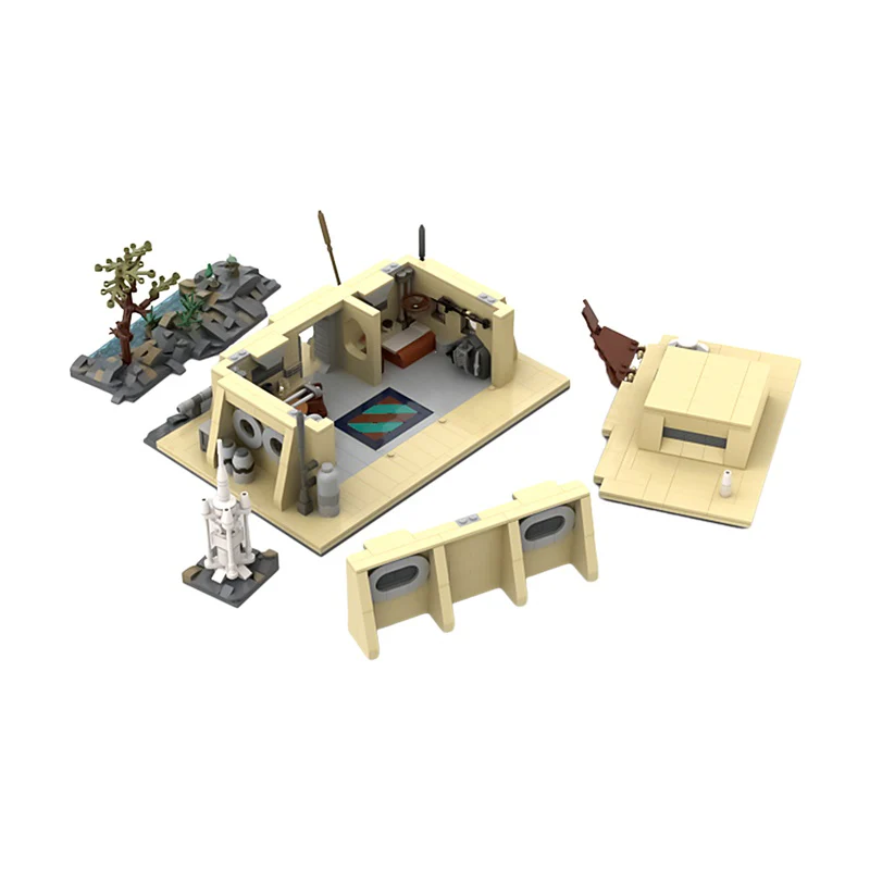 GOBRICKS MOC 146420 The Mandalorian's Cabin - YWOBB