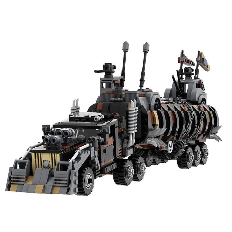 GOBRICKS MOC 119415 MAD MAX Fury Road Tatra T815 The War Rig (1220 bricks) apocalyptic truck - YWOBB