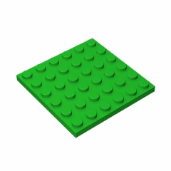 GOBRICKS GDS-523 Plate 6 x 6 - YWOBB