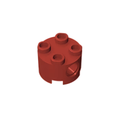 GOBRICKS GDS-1054 Round 2 x 2 with Pin Holes - YWOBB