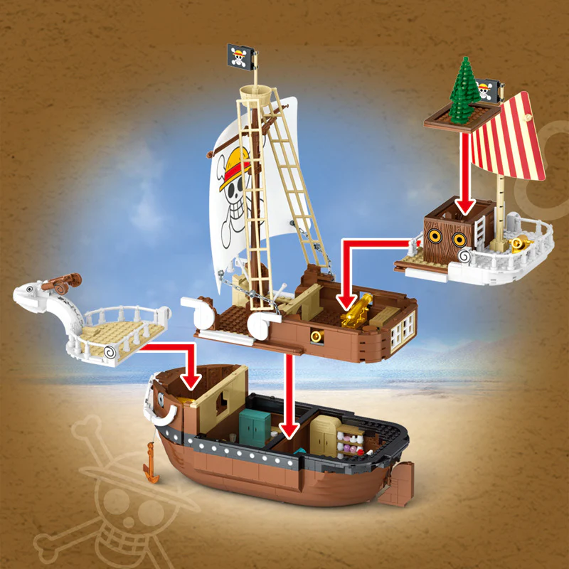 SY 6297 One Piece Meili pirate ship - YWOBB