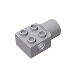 GOBRICKS GDS-1087 Brick Modified 2 x 2 with Pin Hole, Rotation Joint Socket - YWOBB