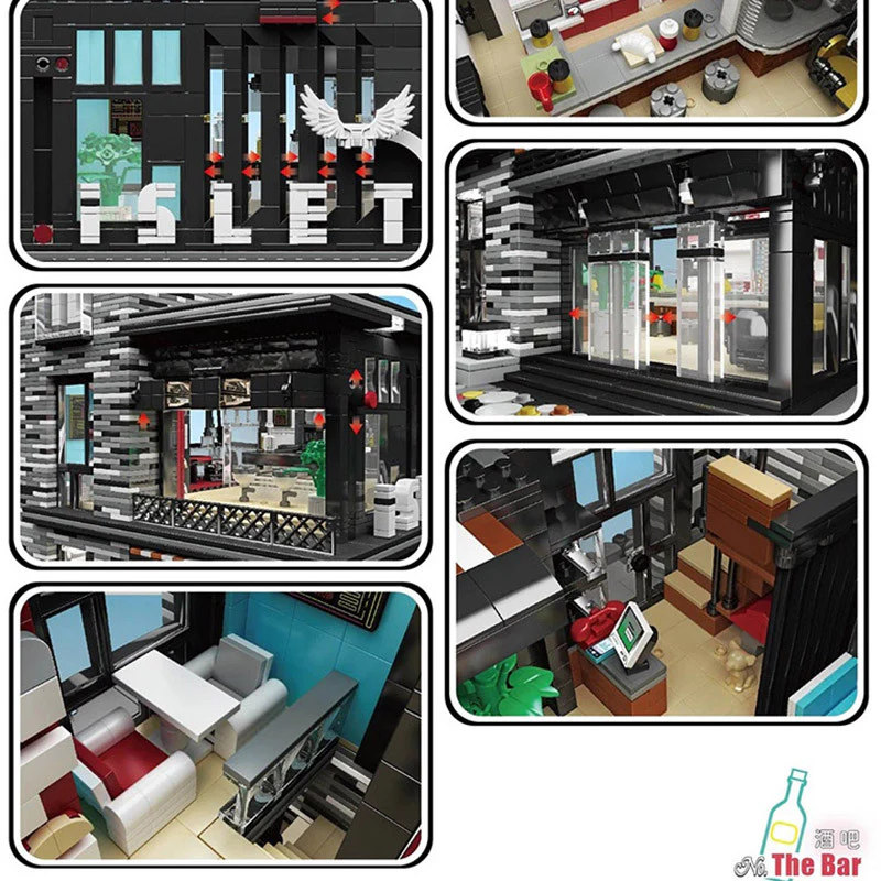Mould King 16042 the Bar with lights OVP EU Warehouse Version - YWOBB