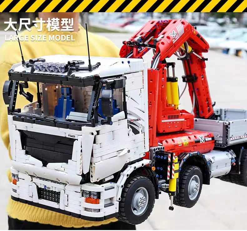 Mould King 19002 Pneumatic Crane Truck OVP US Warehouse Version - YWOBB
