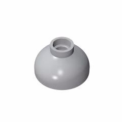 GOBRICKS GDS-1224 Round 2 x 2 Dome Bottom - YWOBB
