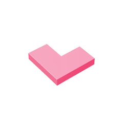 GOBRICKS GDS-567 Tile 2 x 2 Corner - YWOBB