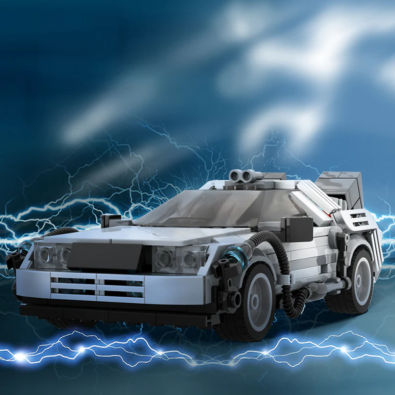 GOBRICKS MOC 108607 DeLorean Time Machine - YWOBB