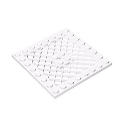 GOBRICKS GDS-1122 Plate, Modified 8 x 8 with Grille - YWOBB
