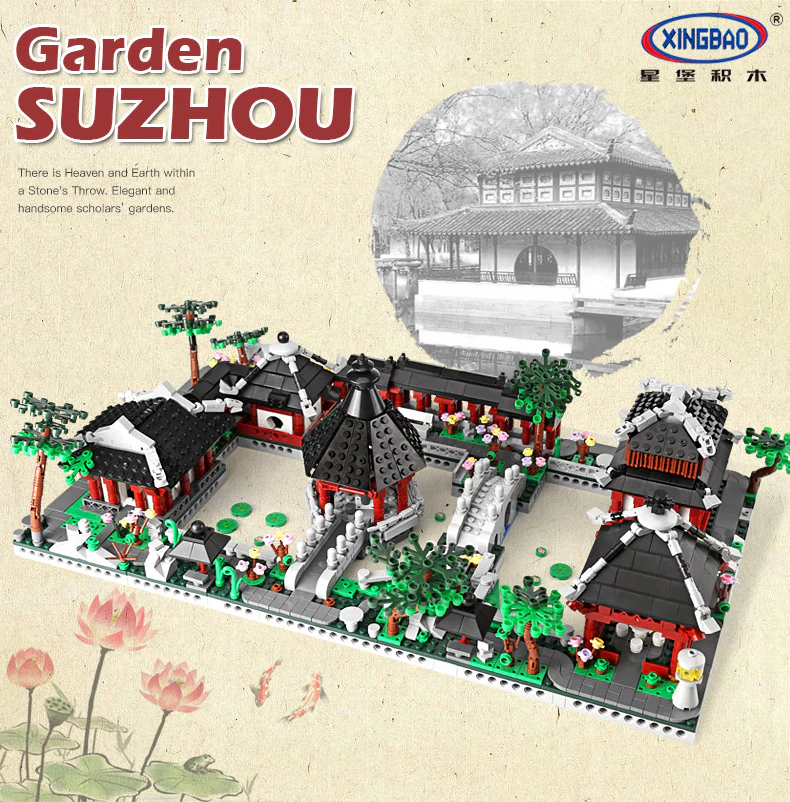XINGBAO XB-01110 Chinese Style 6 in 1 Chinese Suzhou Garden - YWOBB
