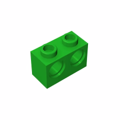 GOBRICKS GDS-624 Brick 1 x 2 with Holes - YWOBB