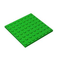 GOBRICKS GDS-528 Plate 8 x 8 - YWOBB